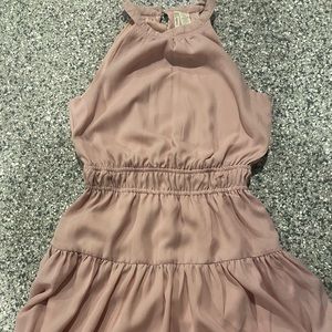 Ruffle pink dress